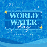 Quirky World Water Day Linkedin Post Image Preview