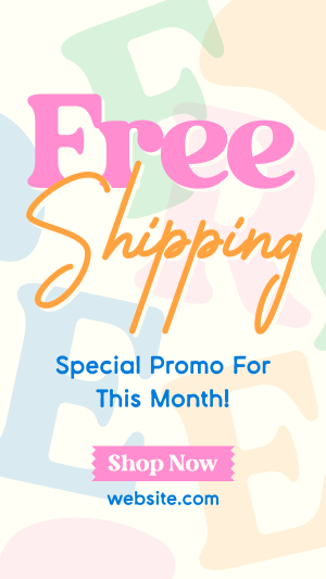 Special Shipping Promo Facebook story Image Preview