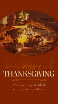 Elegant Thanksgiving Greeting TikTok Video Preview