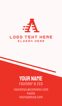 Digital Red A Business Card Design