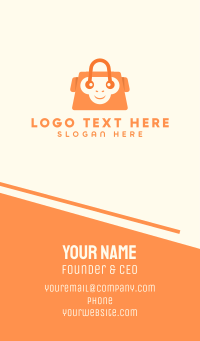 Orange Monkey Bag Business Card Design