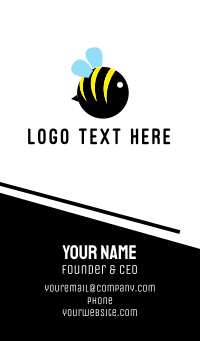 Round Bee Business Card | BrandCrowd Business Card Maker