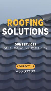 Professional Roofing Solutions Instagram Reel Image Preview