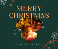 Solemn Christmas Candles Facebook post Image Preview
