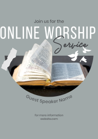 Online Worship Poster Image Preview