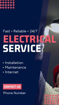 Convenient Electrical Service Instagram story Image Preview