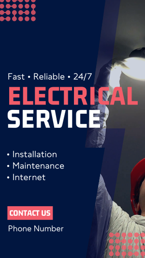 Convenient Electrical Service Instagram story Image Preview