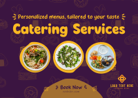 Quirky Catering Services Postcard Preview