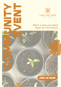 Trees Planting Volunteer Flyer Design