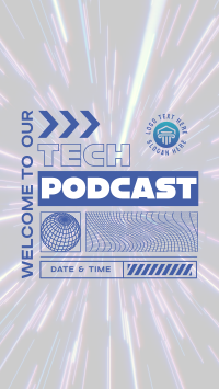 Futuristic Tech Podcast Video Image Preview