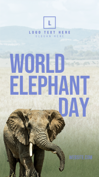 World Elephant Day Instagram story Image Preview