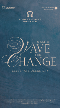 Wave Change Ocean Day Instagram Reel Image Preview