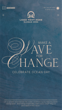 Wave Change Ocean Day Instagram reel Image Preview