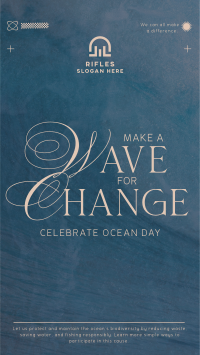 Wave Change Ocean Day Instagram reel Image Preview