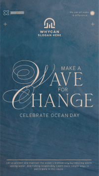 Wave Change Ocean Day Instagram reel Image Preview