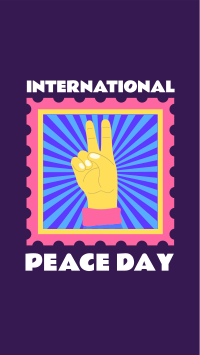 Peace Day Stamp Facebook story Image Preview