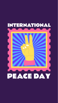 Peace Day Stamp Facebook Story Image Preview