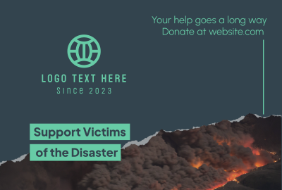 Fire Victims Donation Pinterest board cover Image Preview