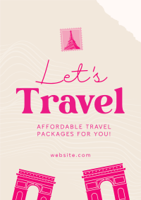 Let's Travel Poster Design