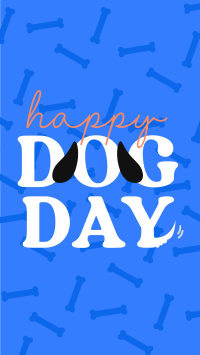 Dog's Wagging Tail Facebook Story Design