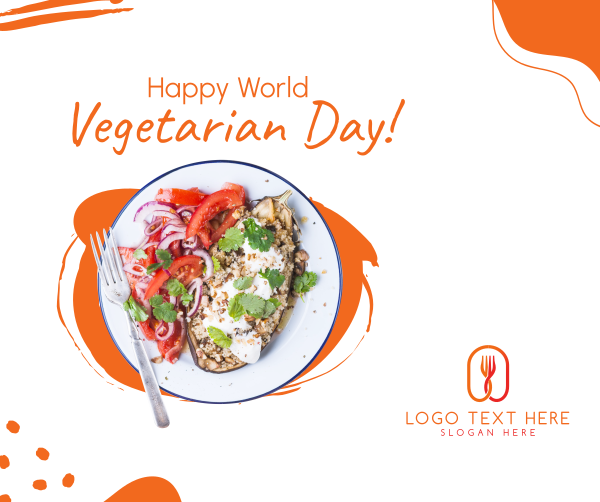 Happy Vegetarian Day! Facebook Post Design