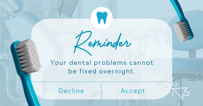 Dental Reminder Facebook ad Image Preview