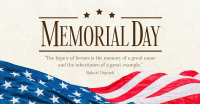 Modern Minimalist Memorial Day Facebook ad Image Preview