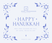 Hanukkah Festival Facebook Post Design
