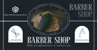 Rustic Barber Shop Facebook ad Image Preview