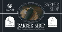 Rustic Barber Shop Facebook Ad Image Preview