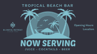 Tropical Beach Bar Video Image Preview