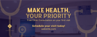 Clinic Medical Consultation Facebook Cover Image Preview