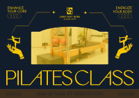 Rustic Pilates Class Postcard Preview