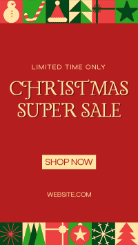Modern Christmas Sale Facebook story Image Preview