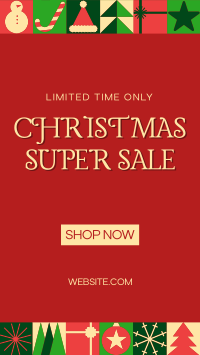 Modern Christmas Sale Facebook Story Image Preview