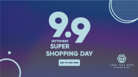 9.9 Shopping Day Facebook Event Cover Design