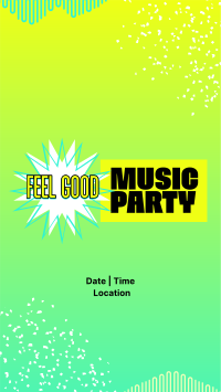 Feel Good Party Instagram story Image Preview