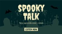 Spooky Talk Facebook event cover Image Preview