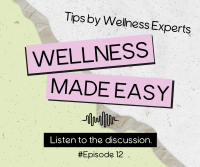 Easy Wellness Podcast Facebook Post Design