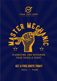 Retro Master Mechanic Flyer Preview