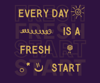 Fresh Start Quote Facebook post Image Preview