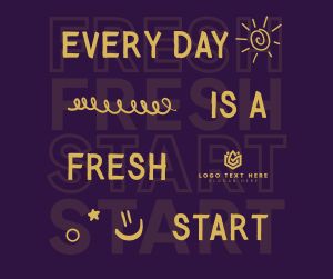 Fresh Start Quote Facebook post Image Preview