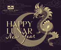 Lunar New Year Dragon Facebook post Image Preview