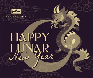 Lunar New Year Dragon Facebook post Image Preview