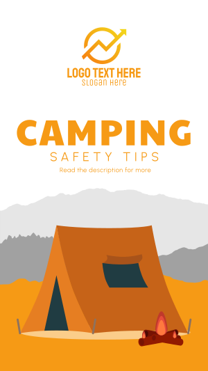 Safety Camping Instagram story