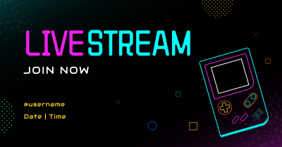 Neon Game Stream Facebook ad Image Preview