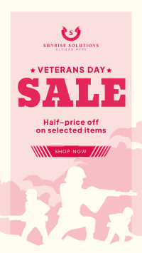 Remembering Veterans Sale Instagram Reel Image Preview