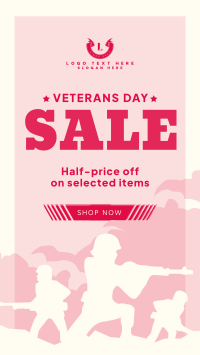 Remembering Veterans Sale Instagram reel Image Preview