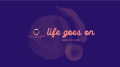 Life goes on YouTube cover (channel art) Image Preview