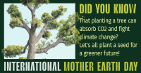 Earth Day Tree Planting Facebook Ad Design